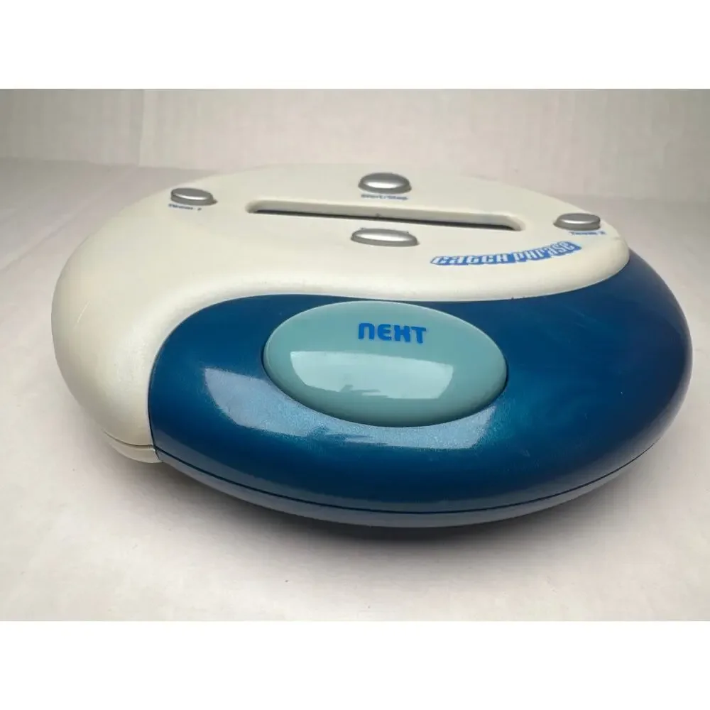 Hasbro Electronic Catch Phrase Handheld Game Blue/White Tested & Working!